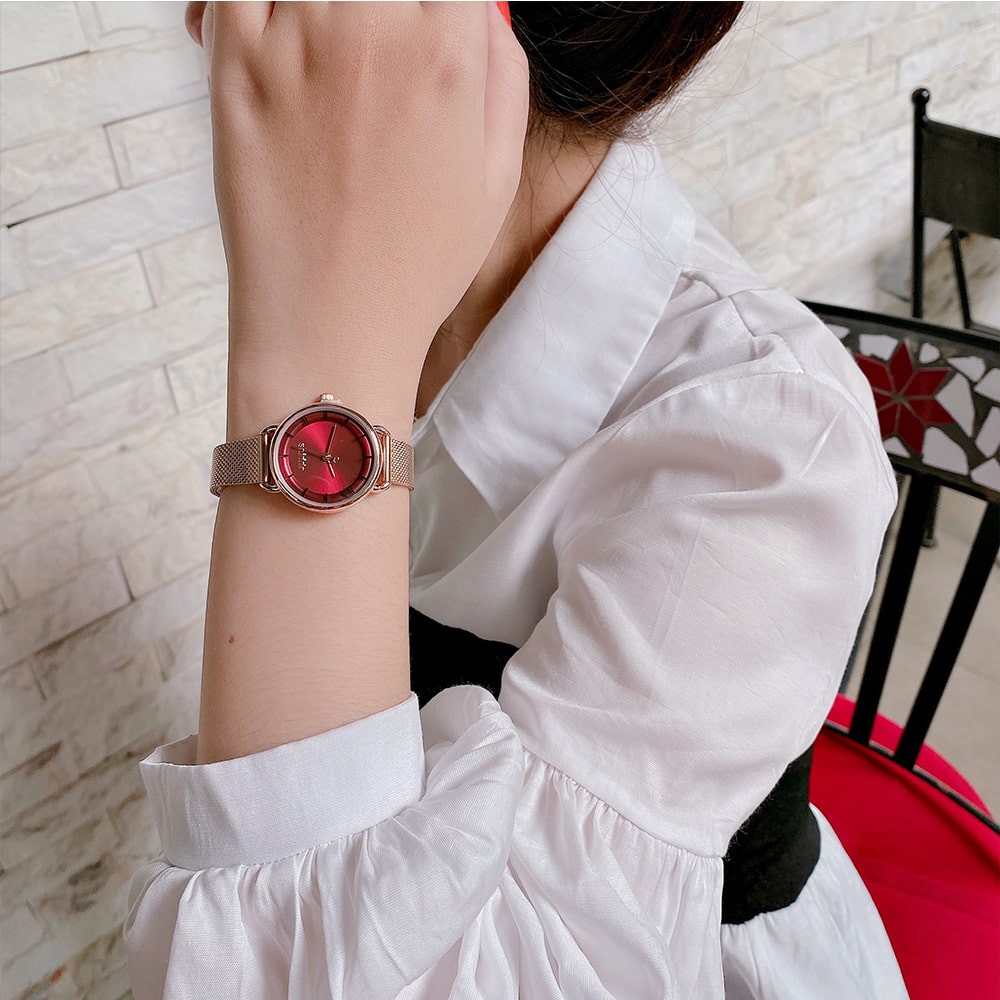Đồng hồ nữ JA-1268 Julius Hàn Quốc dây thép không gỉ (chọn màu)
