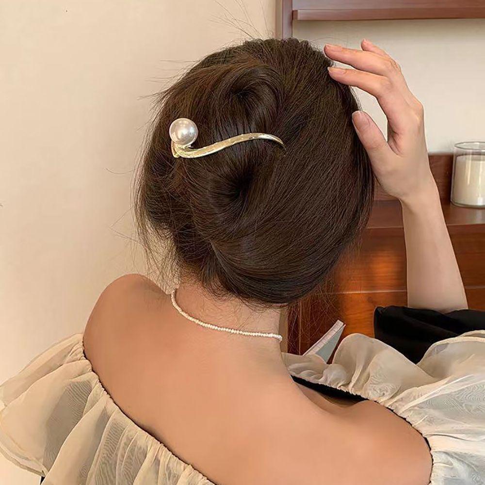 Kẹp Tóc Đuôi Ếch Phong Cách Cổ Điển Thời Trang Cho Nữ Giá Đỡ