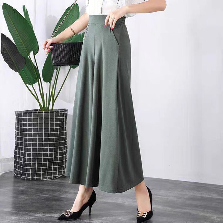 Quần ống suông lưng cao cạp chun xịn xò che khuyết điểm cho các nàng LN03 | BigBuy360 - bigbuy360.vn