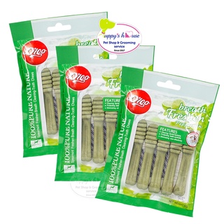 Xương sạch răng Orgo_tổng hơp vị (thịt bò - chanh - bạc hà)_túi 6 xương