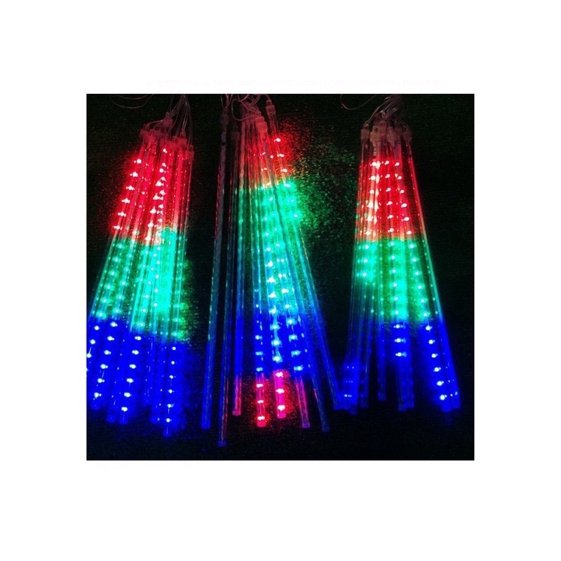 Đèn Led Thả Ngoài Trời Sao Băng Chùm [ 8 cây 50cm ]