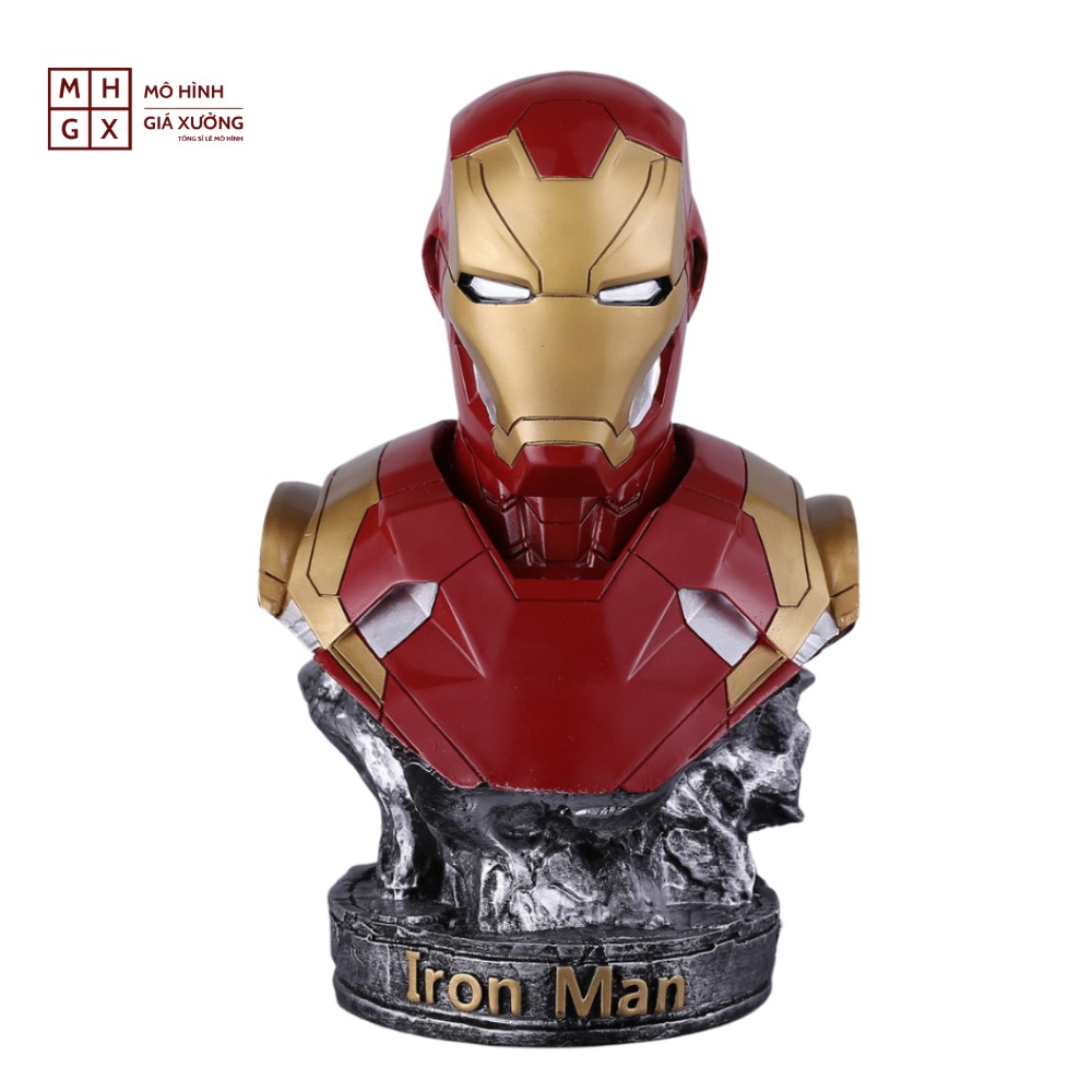 Mô Hình Maver Bán Thân Iron Man Người Sắt Tony Stark Cao 17cm ( 3 màu ) - Figure Tượng Maver - Mô hình giá xưởng