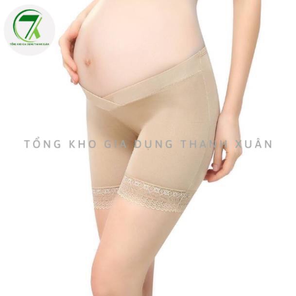 Quần mặc váy bà bầu chất liệu cotton cao cấp co dãn 4 chiều thoáng mát, freesize