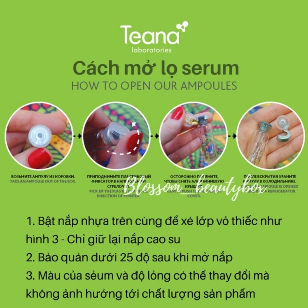Serum cao cấp Teana (Asap, No problem, Anti redness)