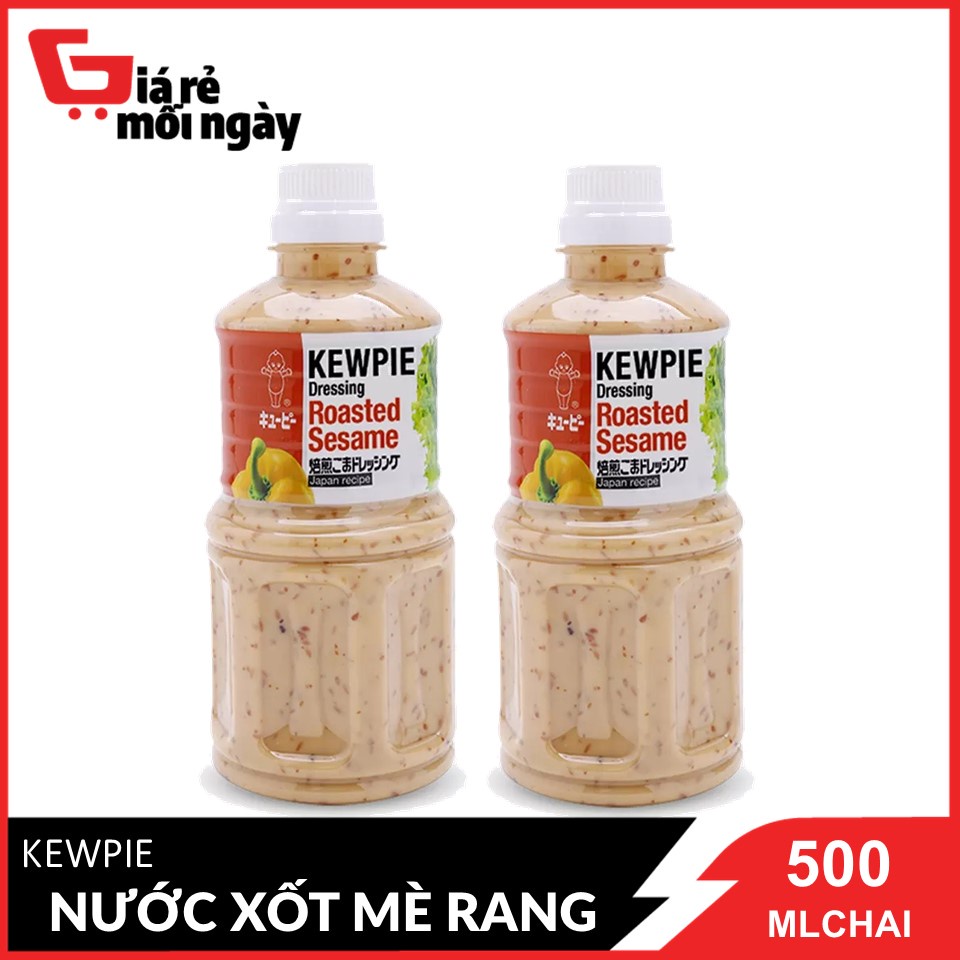 Combo 2 Chai Nước Xốt Kewpie Mè Rang chai 500ml x2