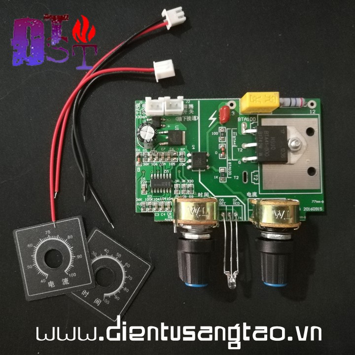 Mạch hàn cell pin, mạch timer điều chỉnh dòng và áp máy hàn điểm, hàn cell
