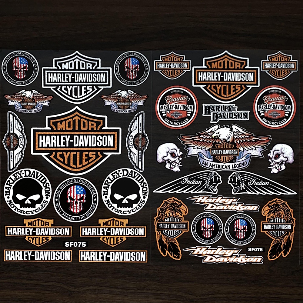 Miếng Dán Trang Trí Mũ Bảo Hiểm Chống Thấm Nước Chống Nắng Dành Cho Xe Mô Tô Harley Harley-Davidson