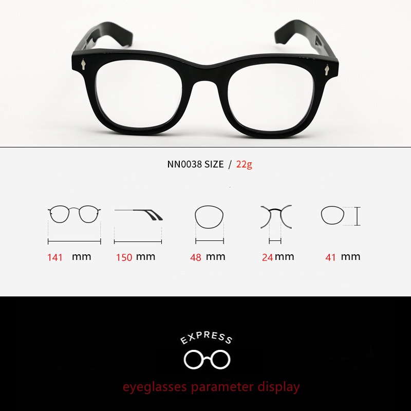 Kính Mát Tròng Vuông Trong Suốt Ba Chiều Có Đinh Tán NN0038 Thời Trang 2022