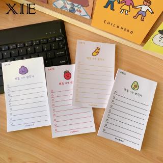❤Toàn Bộ Cửa Hàng Full Amount Miễn Phí Vận Chuyển❤[XIE Home Selection] Sổ Tay Giấy Ghi Chú Kế Hoạch Hình Trái Cây Phiên Bản Hàn Quốc Cho Học Sinh