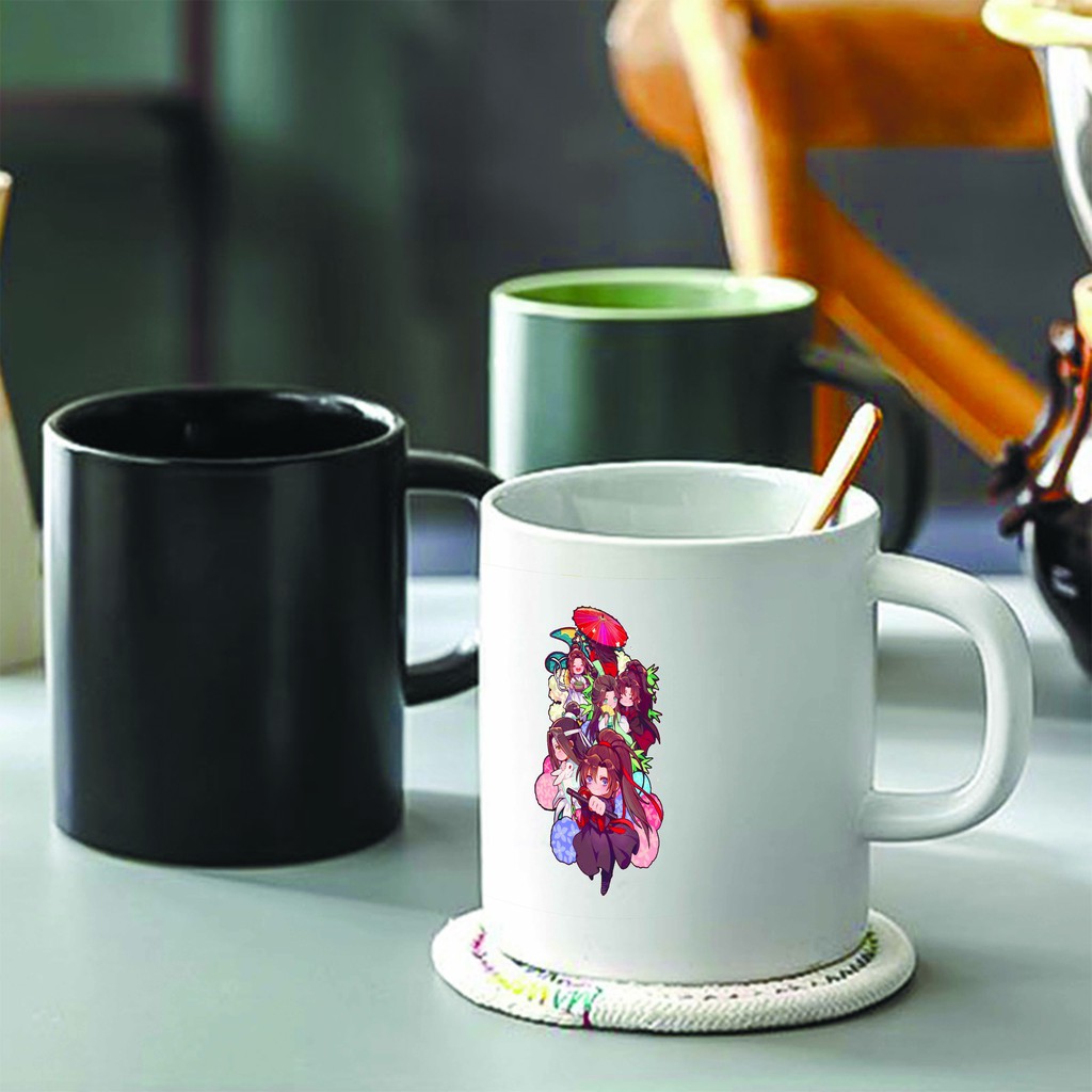 Ly cốc sứ in hình Ma Đạo Tổ Sư Mặc Hương Đồng Khứu dễ thương tiện lợi