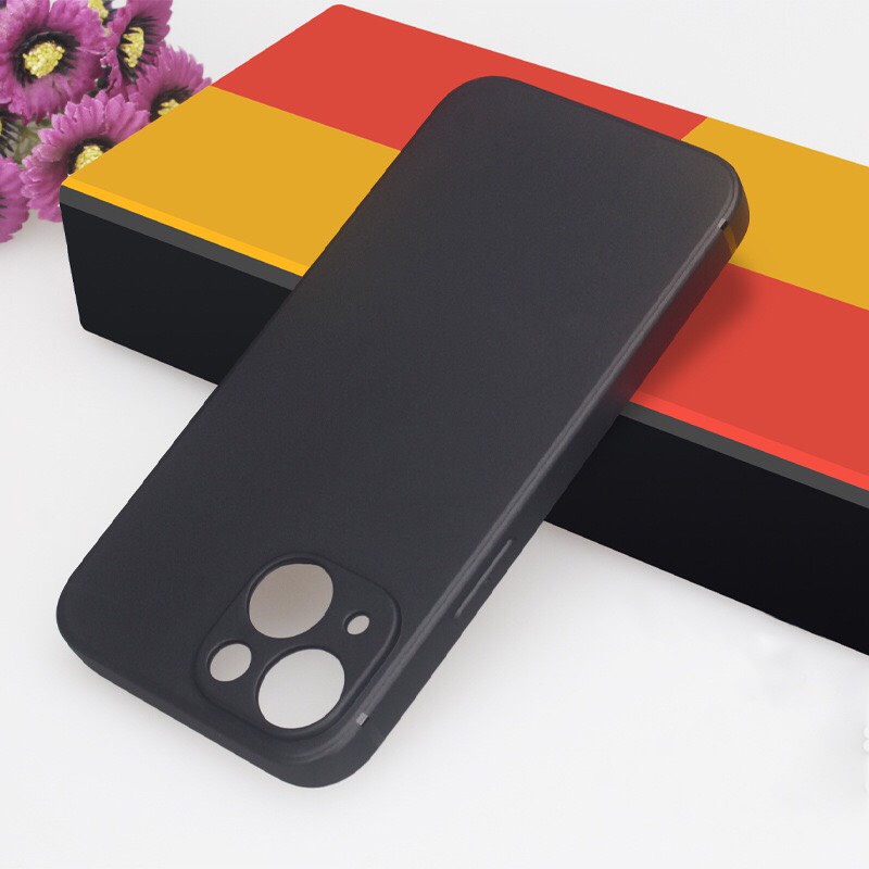 Ốp lưng ip silicon dẻo cạnh vuông đen IP 12/12pro/12promax/13/13pro/13promax/14/plus/pro/promax