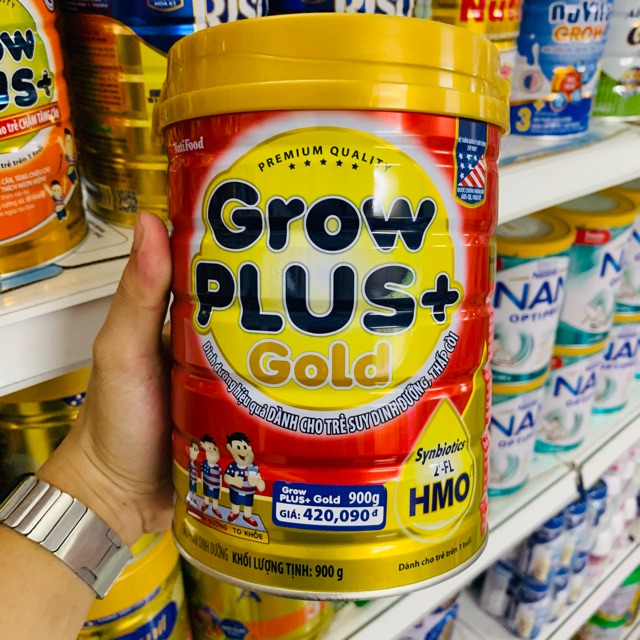 Sữa bột Grow Plus+ Gold Nutifood 900G trên 1 tuổi