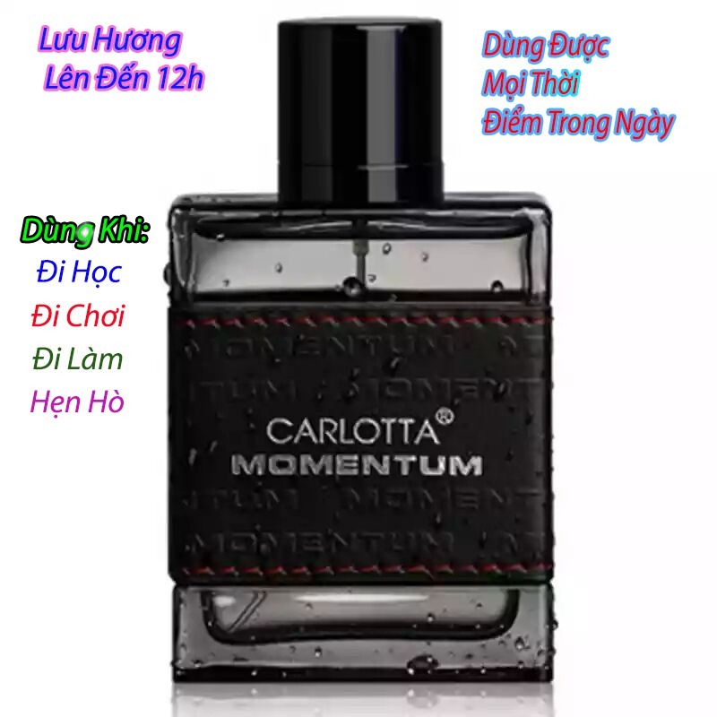 Nước Hoa Nam Cao Cấp Carlotta  Momentum Pour Home 100ml - Hàng Nội Địa Trung Xuất Dư-Quà Tặng Ý Nghĩa Dành Cho Phái Mạnh | BigBuy360 - bigbuy360.vn