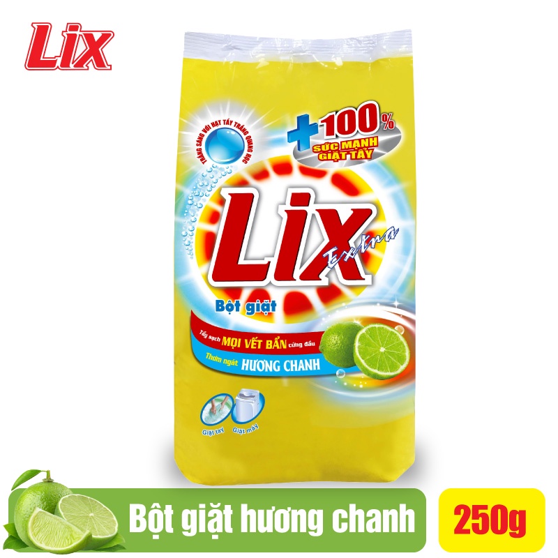 Bột giặt LIX extra hương chanh 250g EC257