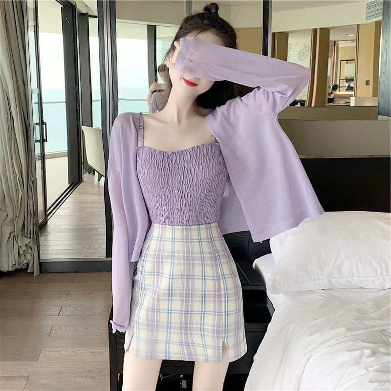 Áo Khoác cardigan Dệt Kim Chống Nắng Thời Trang Mùa Hè Cho Nữ