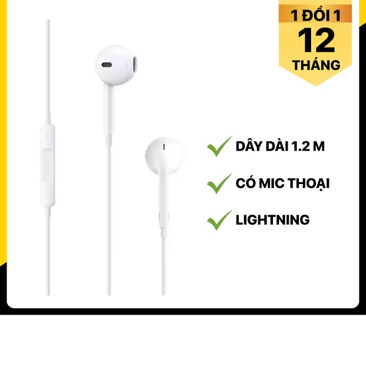 Tai nghe nhét trong EarPods Light-ning Apple MMTN2 - Hàng chính hãng