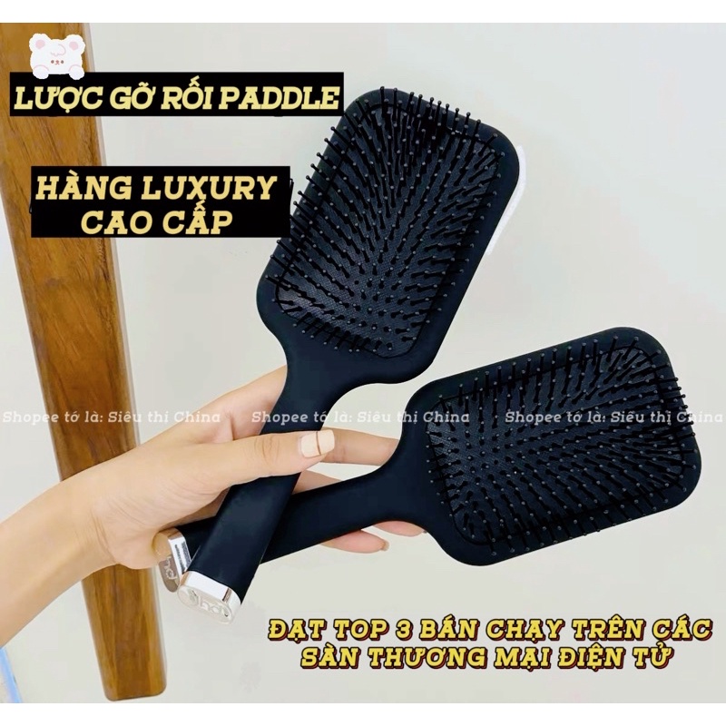 CHÍNH HÃNG Lược Gỡ Rối Tóc GHD PADDLE Hàng LUXURY Cao Cấp Sang Trọng Lược Chải Tóc Gai MASSAGE Gỡ Rối