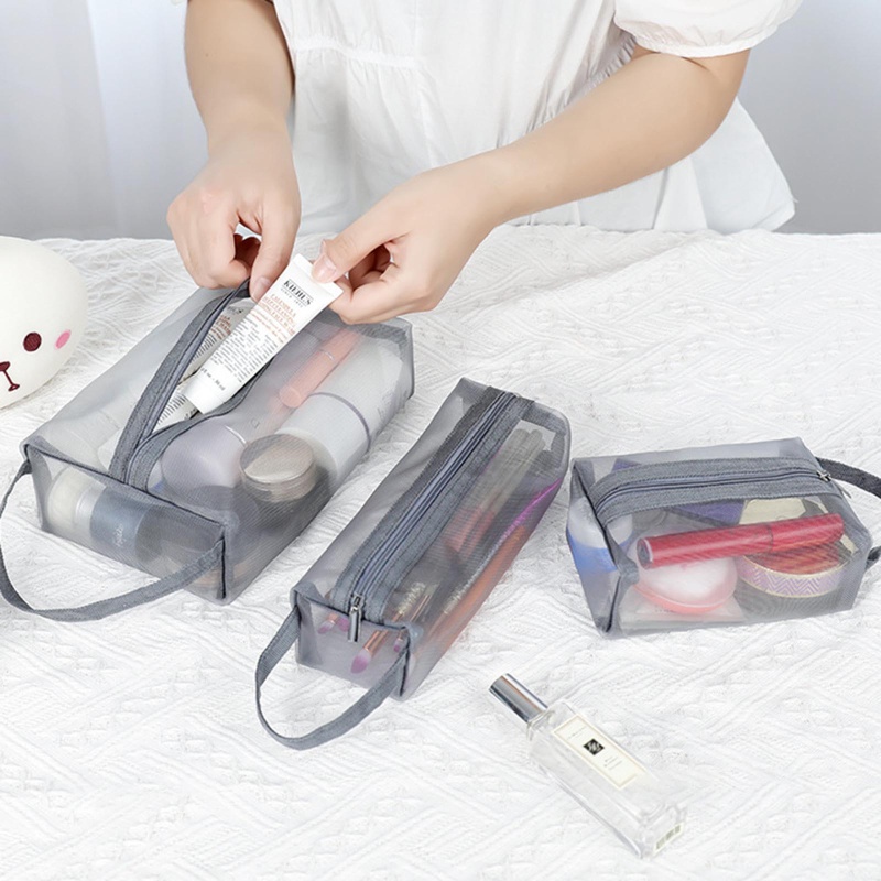 Túi Đựng Mỹ Phẩm Trong Suốt Sức Chứa Lớn Tiện Dụng Khi Đi Du Lịch