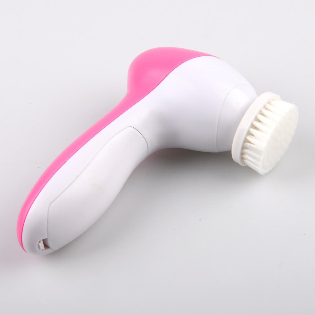 Máy Massage Và Rửa Mặt Đa Chức Năng Cầm Tay Mini 5 In 1 Beauty, làm sạch sâu, massge thư giãn giúp da căng bóng mịn màng