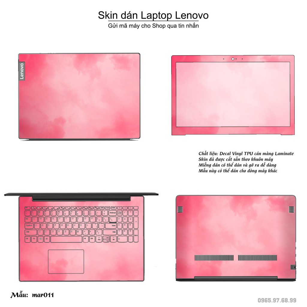 Skin dán Laptop Lenovo in hình vân Marble _nhiều mẫu 2 (inbox mã máy cho Shop)