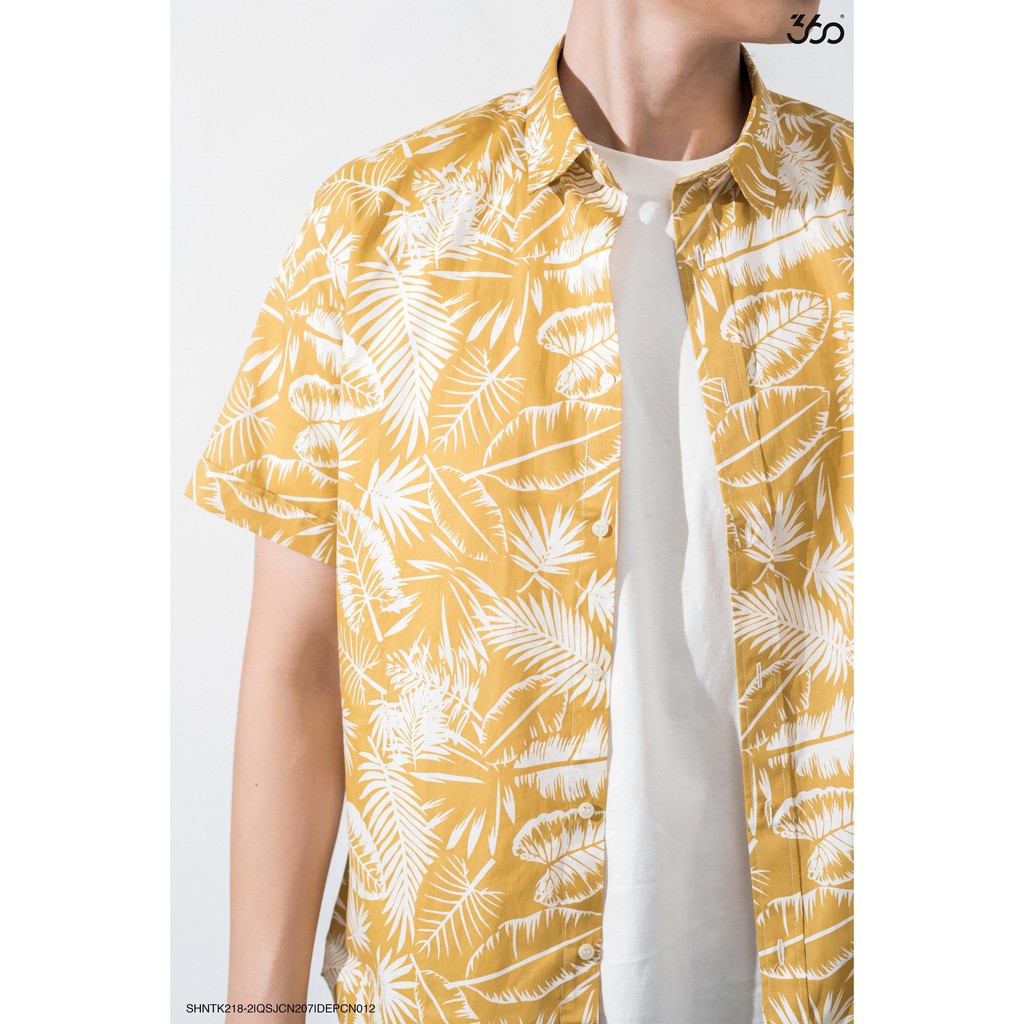 Áo sơ mi nam 360 BOUTIQUE ngắn tay họa tiết - SHNTK218-2 | BigBuy360 - bigbuy360.vn