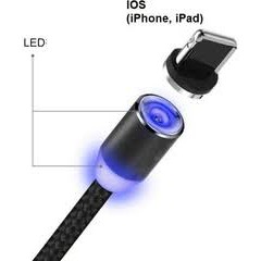 Cáp Sạc Điện Thoại Dây Nam Châm 3 đầu Đa Năng Hỗ Trợ Sạc Nhanh Dây Dù Siêu Bền