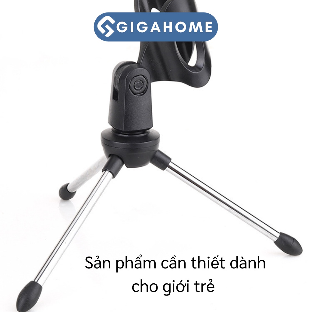Chân Đế Đỡ Micro GIGAHOME 3 Chân Vũng Chắc, Livestream 9385