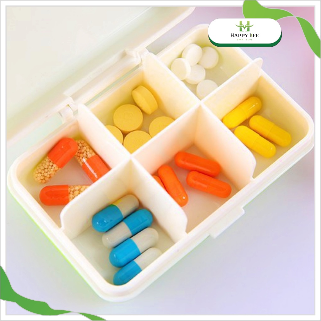 Hộp chia thuốc, hộp đựng thuốc mini cá nhân hình vali du lịch - Happy Life 4U