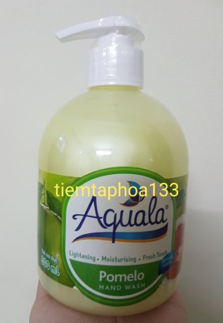 Nước rửa tay Aquala 500ml, mùi kiwi, dâu, lavender