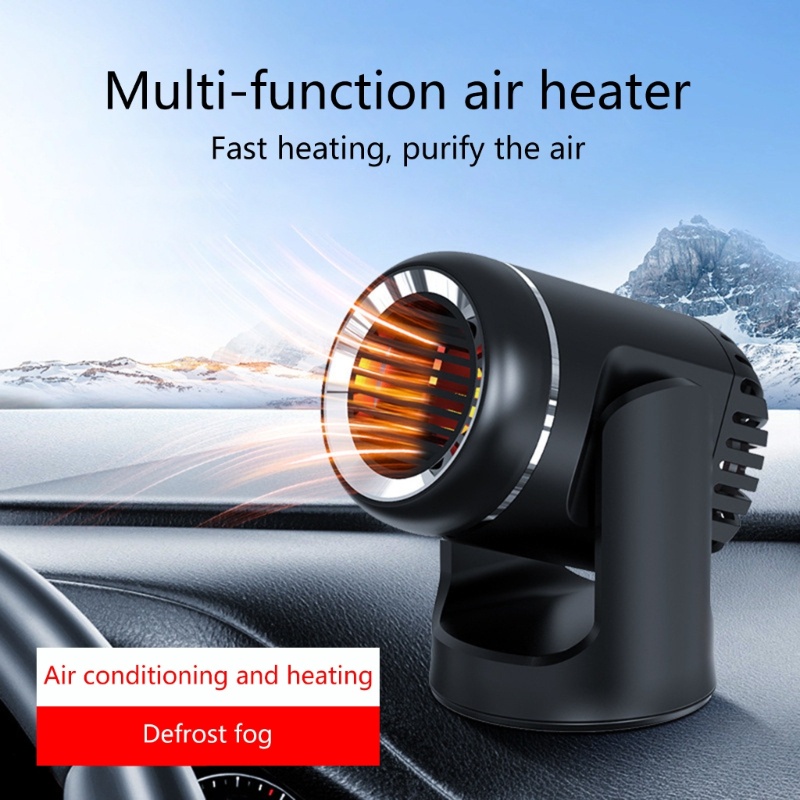 Quạt Sưởi Ấm 2 Trong 1 Gắn Kính Chắn Gió Xe Hơi