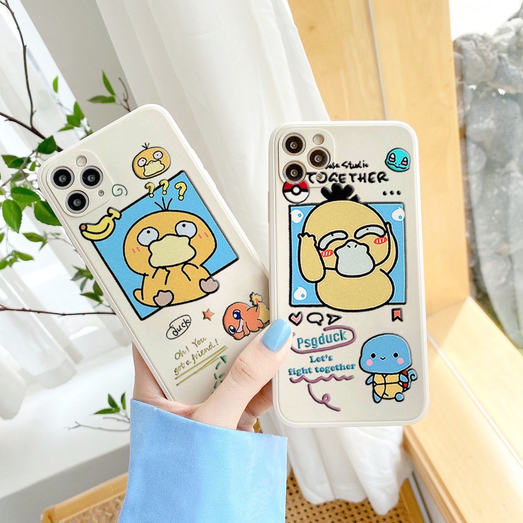 Ốp lưng cạnh vuông BVC vịt 5/5s/6/6plus/6s/6splus/7/7plus/8/8plus/x/xr/xs/11/12/pro/max/plus/13/13Promax