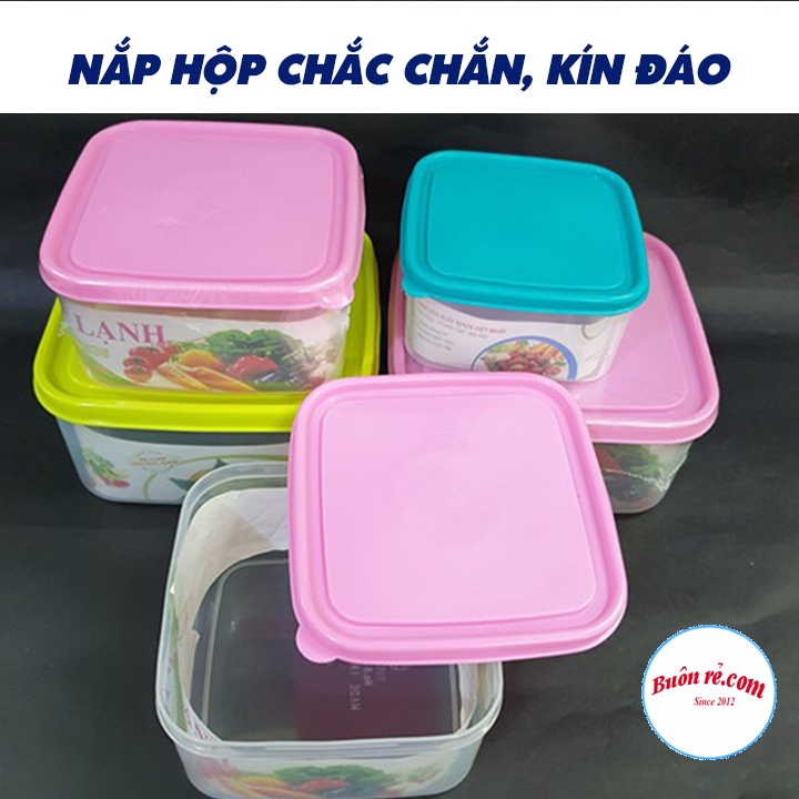 Bộ 3 hộp bảo quản thực phẩm Việt Nhật (6538) có nắp kín br01379