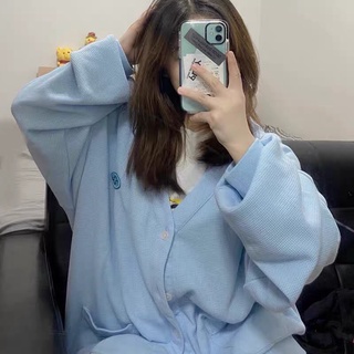 Áo cardigan xanh nhạt basic xinh xắn