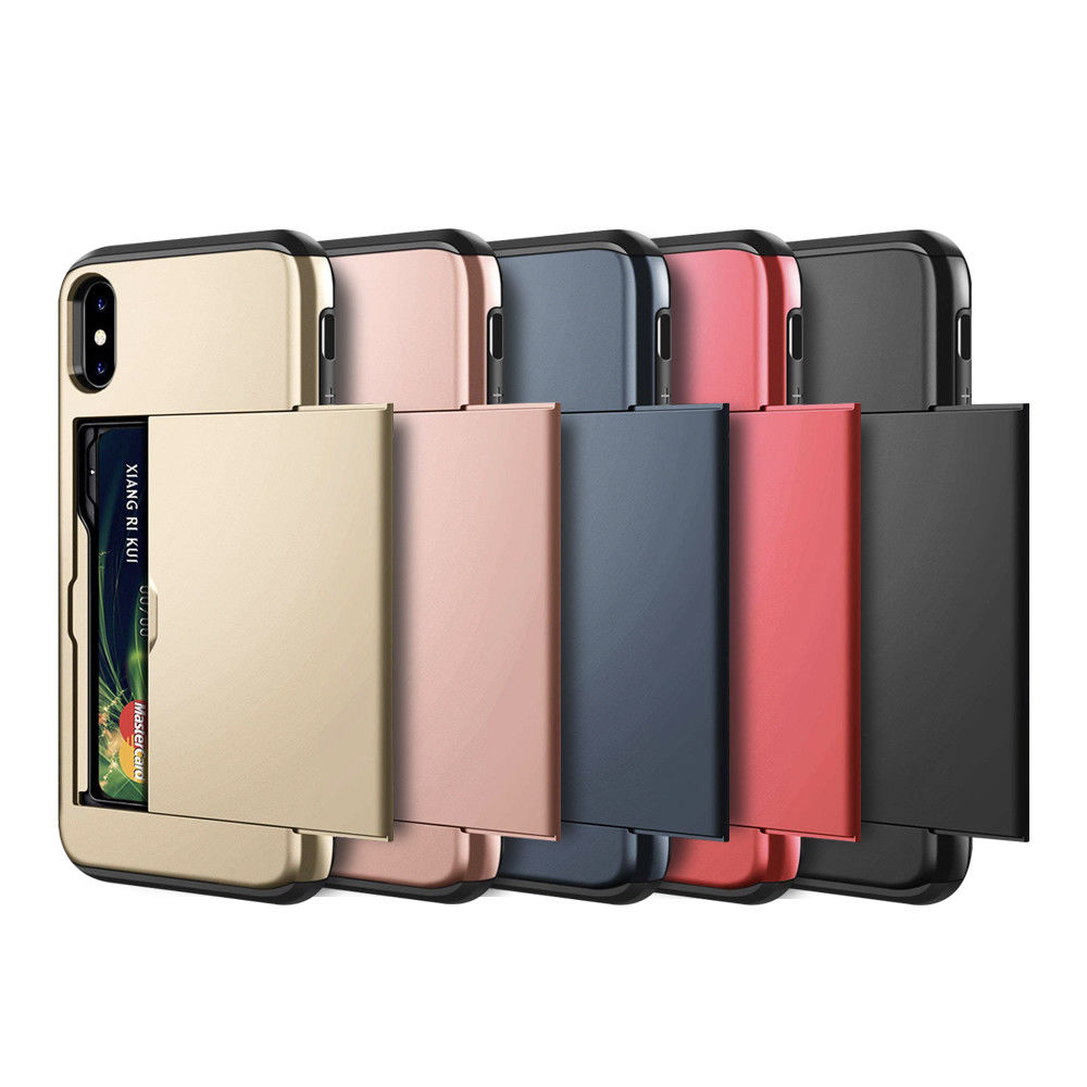 Ốp Lưng Nắp Gập Có Ngăn Đựng Thẻ Tiện Lợi Cho Iphone 7 8 Plus Se 2020 X Xs Max Xr