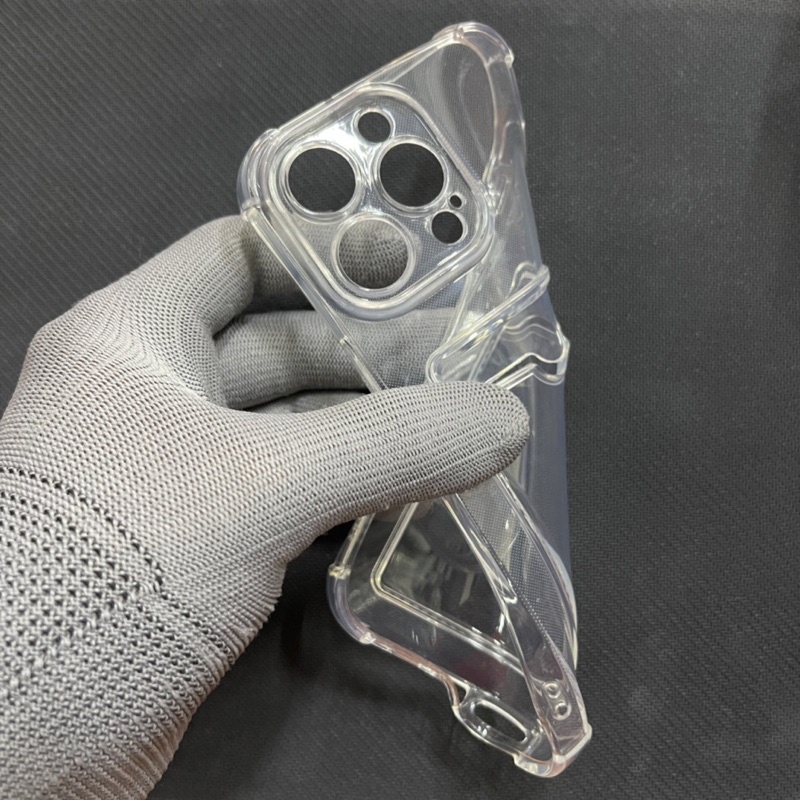 Ốp Lưng iPhone 14 Pro Max Trong Chống Sốc Gù Bảo Vệ Camera Kèm Ngăn Đựng Thẻ Card, Hình Ảnh