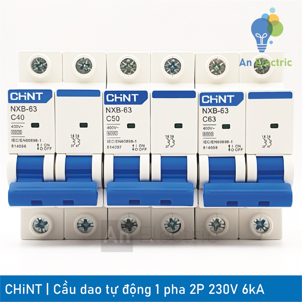 Cầu dao tự động 1 pha 2P CHINT 6A 10A 16A 20A 25A 32A 40A 50A 63A