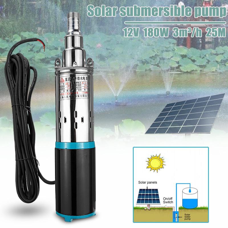 Máy bơm chìm 12v/ 24v dc 3 mã năng lượng mặt trời 180w
