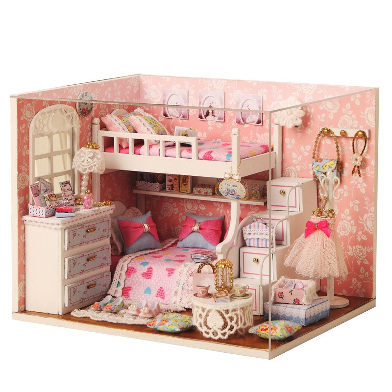 Mô hình nhà búp bê DIY Doll House Miniature_ DREAM CATCHER _Tặng TẤM CHE BỤI + KEO