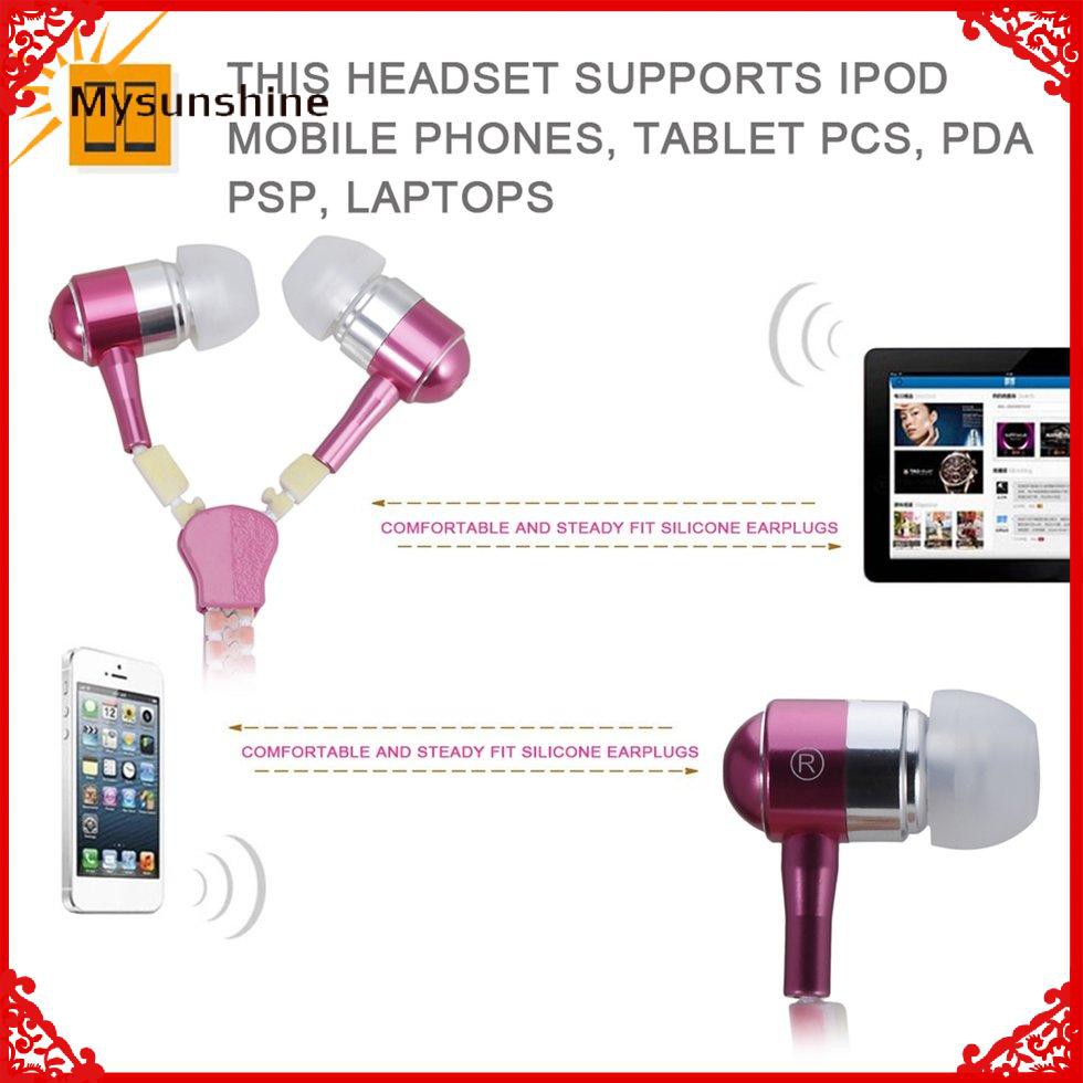 Tai Nghe Nhét Tai Có Khóa Kéo Phát Sáng Kích Thước 3.5mm Dành Cho Cặp Đôi | BigBuy360 - bigbuy360.vn