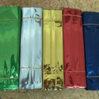 TÚI HÚT CHÂN KHÔNG CHÈ TRƠN ( không in) 5 màu xanh, vàng, bạc, tím đỏ 50 túi/bó