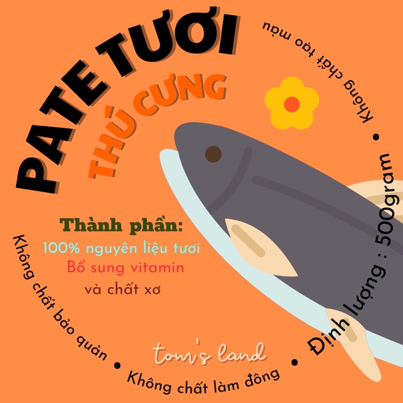PATE TƯƠI CHO THÚ CƯNG - 100% NGUYÊN LIỆU TƯƠI, GIÀU CHẤT DINH DƯỠNG  🐶🐱