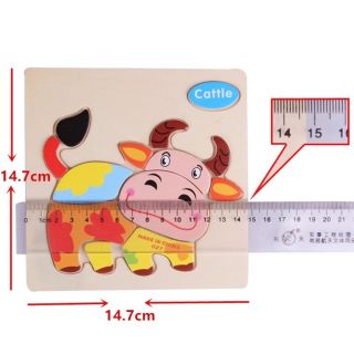 GHÉP HÌNH 3D BẰNG GỖ CHO BÉ