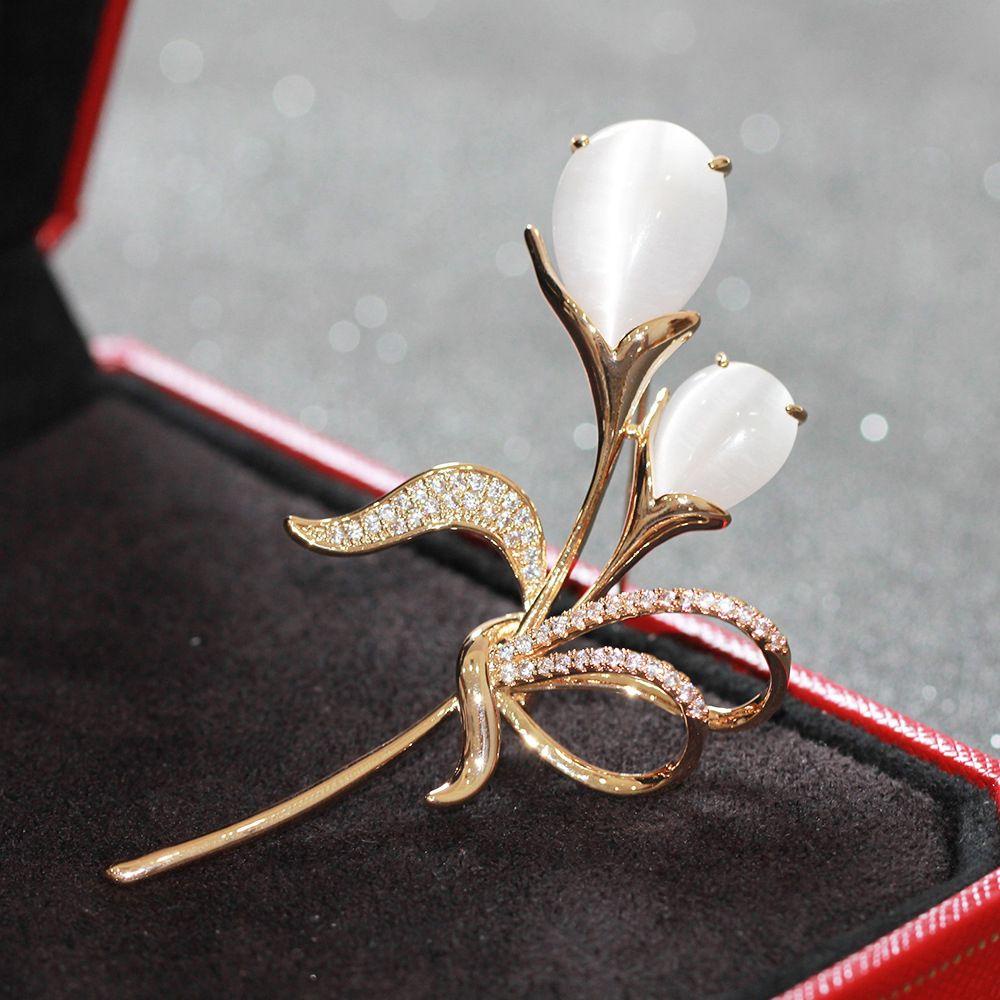 Trâm Cài Áo Hình Hoa Tulip Đính Đá Sang Trọng Cho Nữ
