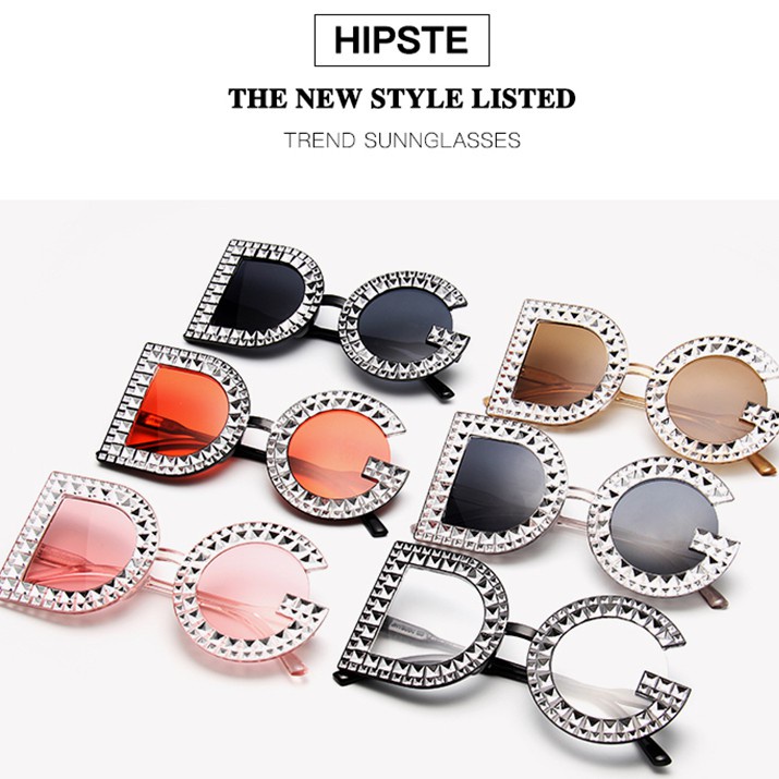 (KIQI-FASHION) COD Kính Mát Thời Trang Khung DG Cổ Điển Cho Nữ