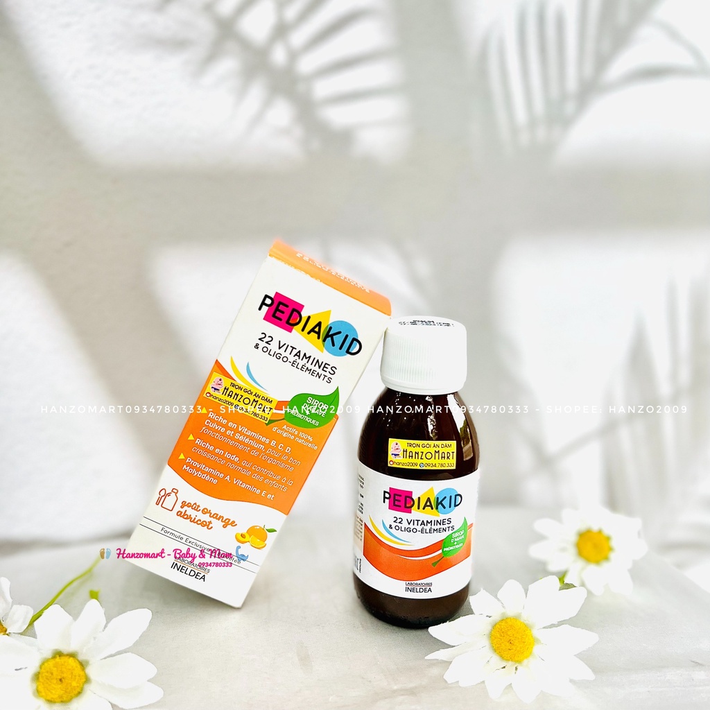 Vitamin tổng hợp Pediakid 22 Vitamins & Minerals, Pháp  bổ sung 22 vitamin và khoáng chất cho trẻ từ 6 tháng tuổi