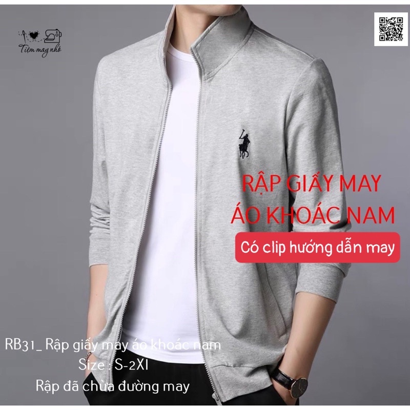 RB31_Rập giấy may áo khoác nam
