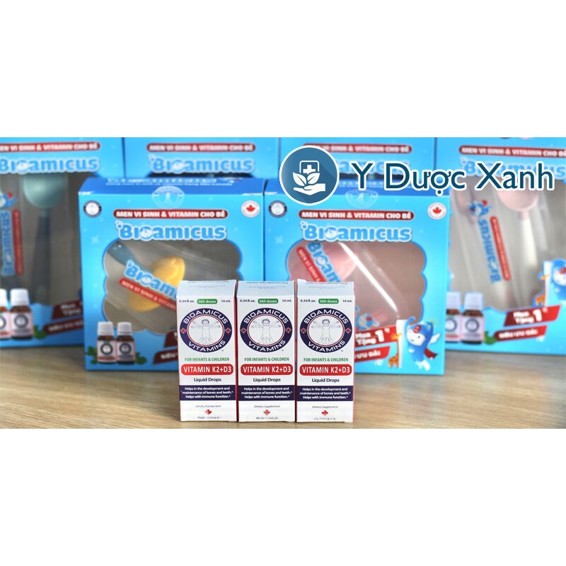 Mua  BIOAMICUS VITAMIN K2D3, 10ml, Bổ sung vitamin D3 K2 cho bé - Y Dược Xanh