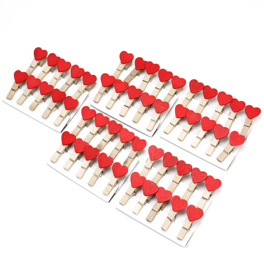 Kẹp Gỗ Mini Hình Cánh Hoa