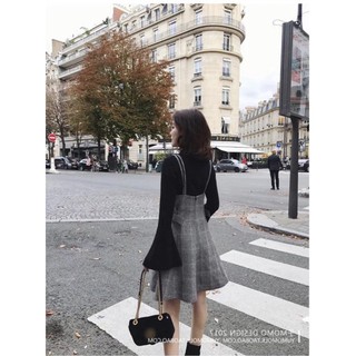 (Order-M) Ulzzang Yếm dạ kẻ caro M089 KS