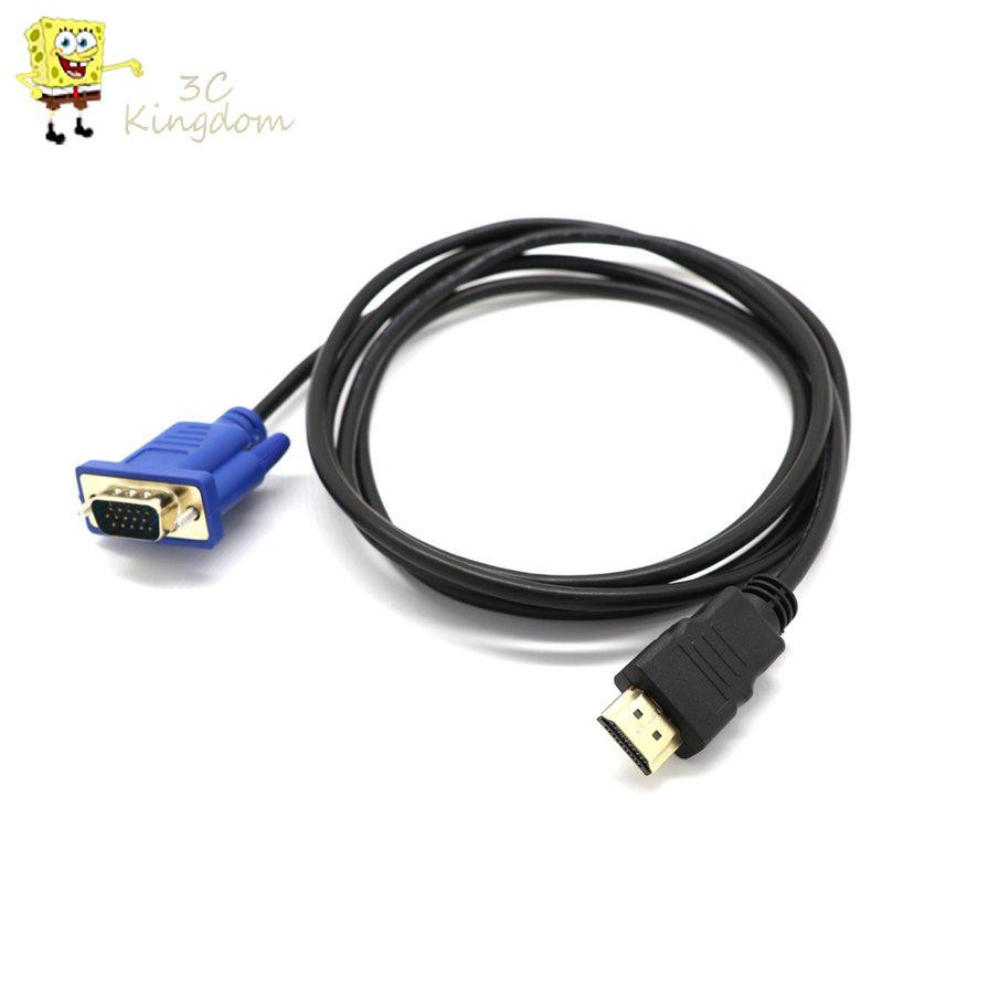 Dây Cáp Chuyển Đổi Hdmi-Compatible Sang Vga D-Sub Cho Tv Pc X3Ckingdomx